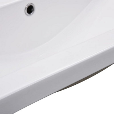 Built-in Basin 91x39.5x18.5 Cm Ceramic White