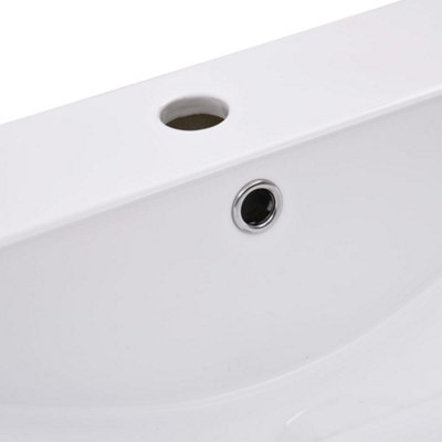 Built-in Basin 91x39.5x18.5 Cm Ceramic White