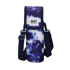 BUILT Insulated Bottle Bag with Shoulder Strap and Food-Safe Thermal Lining - Galaxy