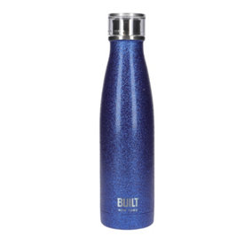 BUILT Perfect Seal 500 ml Insulated Water Bottle, Blue