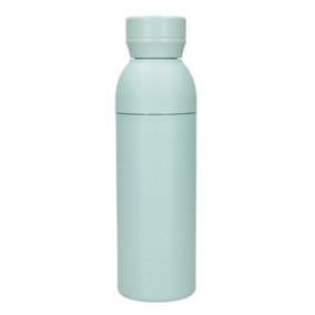 BUILT Planet Bottle, 500ml Recycled Reusable Water Bottle with Leakproof Lid - Green