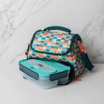 BUILT Lunch Box Set - 6L Lunch Bag, 1.05L Lunch Box with Cutlery, 490ml  Food Flask, Perfect Seal 540ml Teal Hydration Bottle