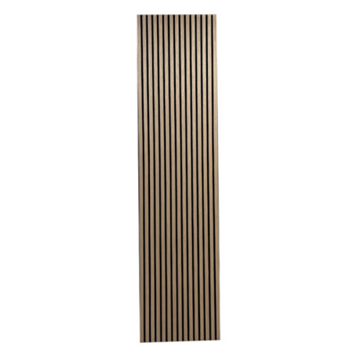 Built Right Acoustic Slat Wall Panels - Natural Oak - 2400mm x 600mm