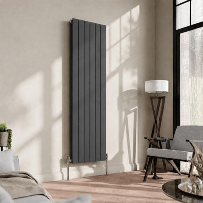 Built Right Designer Radiator Flat Panel Single Vertical Anthracite ...