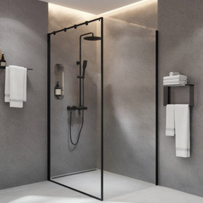 Built Right PVC Shower Wall Panels 1m x 2.4m Waterproof Bathroom Wall ...