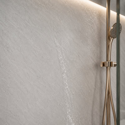 Built Right PVC Shower Wall Panels 1m x 2.4m Waterproof Bathroom Wall ...