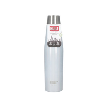 BUILT Stainless Steel Water Bottle Double Wall 500ml Sport Blue Gym ...