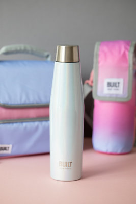 BUILT Stainless Steel Water Bottle Double Wall 500ml Sport Blue Gym ...