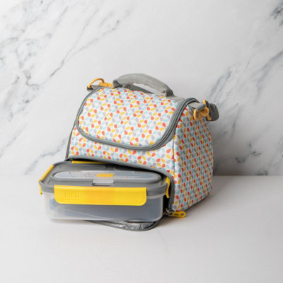 Built Insulated Lunch Bag with 'The Stylist' Design, ys/m, Grey/White