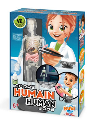 Buki Human Body Model Educational Science Figure Childrens Learning Toy