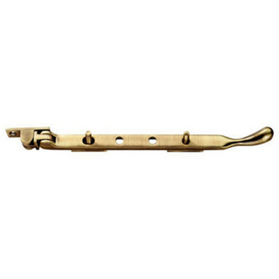 Bulb Ended Casement Window Stay 267 x 16mm Florentine Bronze Pear Drop Stay
