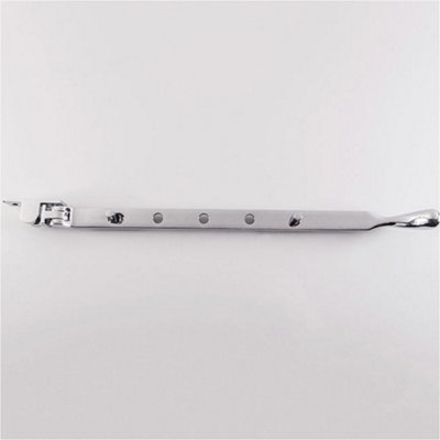 Bulb Ended Casement Window Stay 305 x 16mm Polished Chrome Pear Drop Handle Bar