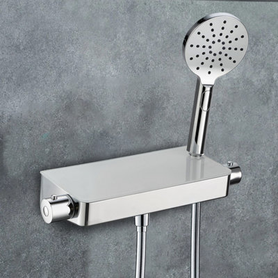 Bulby Thermostatic Glass Top Shower Mixer DIY at B&Q