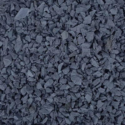 Bulk Bag Rubber Chippings Grey at B&Q