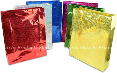 Bulk Buy Wholesale 25pcs Assorted Colours Holographic Gifts Large Size Christmas Birthday Present