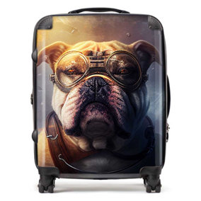Bulldog Splashart Golden Suitcase - Large