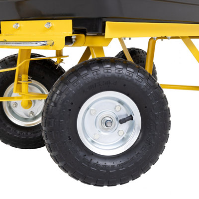 Bulldozer 200kg Garden Dump Trolley Heavy Duty Polyethylene Tub 75 Litre