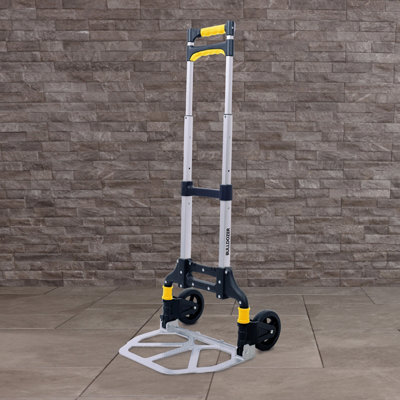 BULLDOZER 70kg Foldable Hand Truck Trolley Height Adjustable Handle Compact