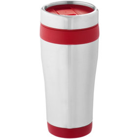 Bullet Elwood Insulated Tumbler Silver/Red (17.6 x 8.3 cm)