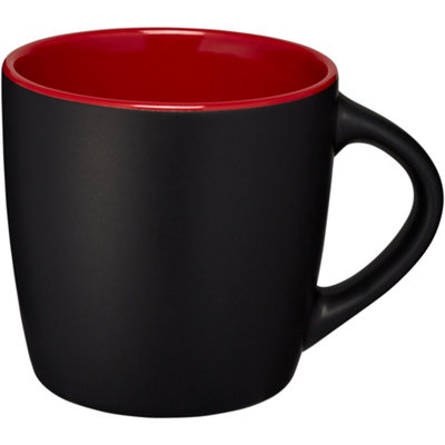 Bullet Riviera Ceramic Mug Solid Black/Red (8.4 x 8.8 cm)