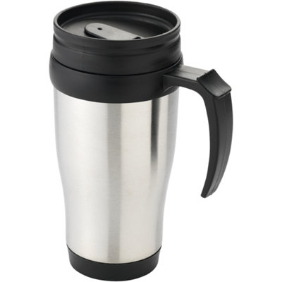 Bullet Sanibel Insulated Mug Silver/Solid Black (12 x 18 x 8 cm) | DIY ...