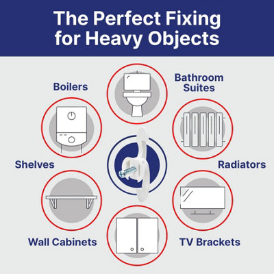 Bullfix Extra Heavy Duty Plasterboard Fixing - Bulk Pack - 8