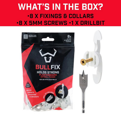 Bullfix Extra Heavy Duty Plasterboard Fixings - Starter Kit