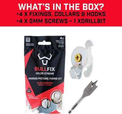 Bullfix Heavy Duty Picture Hooks for Plasterboard