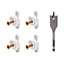 Bullfix Shelf Hanging Kit - Any Plasterboard 12.5-16mm inc Stud, Dot & Dab and Insulated - Holds up to 116kg