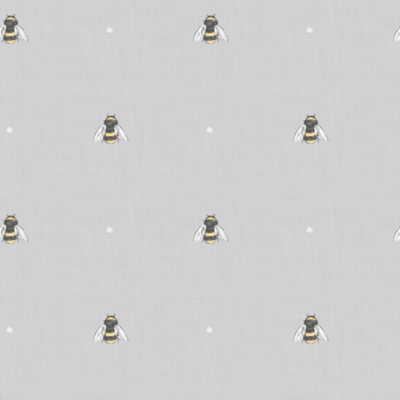 Bumble Bee Dot Wallpaper In Grey