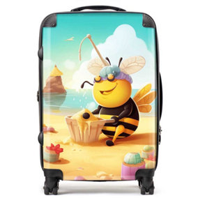 Bumblebee On A Beach Holiday Suitcase - Medium