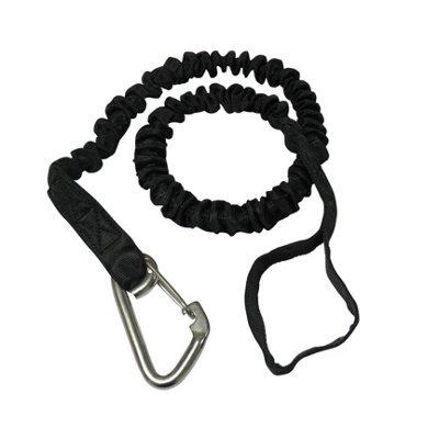 Bungee Dockline Mooring Rope with Stainless Steel Hook 1M (Polyester Marine Boat Docking Line)