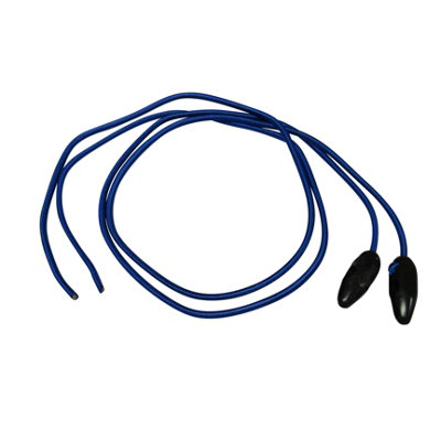 Bungee Shock Cord Tie Downs 5MM X 1M - Pack of 2 Blue (Toggle Grip Hook Elastic Strap Sailing)