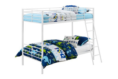 Bunk bed convertible in white, single