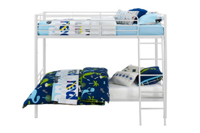 Bunk bed convertible in white, single