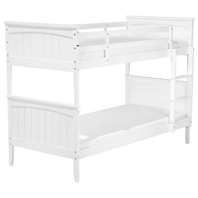 Bunk Bed Pine Wood White ALBON | DIY at B&Q