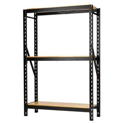 BUNKER 14 Piece Modular 3 Tier Racking with Hardwood Shelving, 1500mm 27793