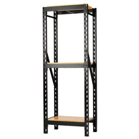 BUNKER 14 Piece Modular 3 Tier Racking with Hardwood Shelving, 750mm 27794