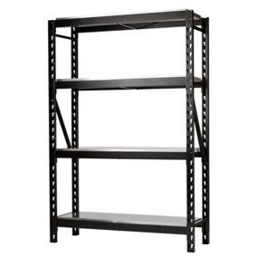 BUNKER 18 Piece Modular 4 Tier Racking with Stainless Steel Shelving, 1500mm 27980