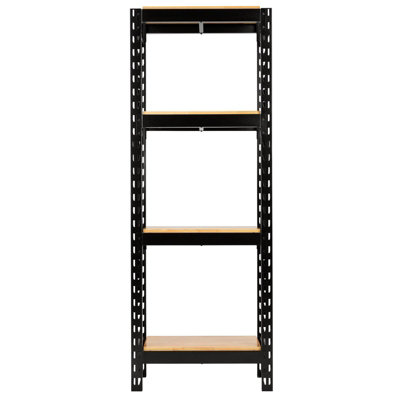 BUNKER 21 Piece Modular 4 Tier Racking with Hardwood Shelving, 750mm 27978