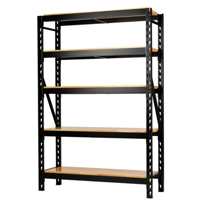 BUNKER 22 Piece Modular 5 Tier Racking with Hardwood Shelving, 1500mm 27995