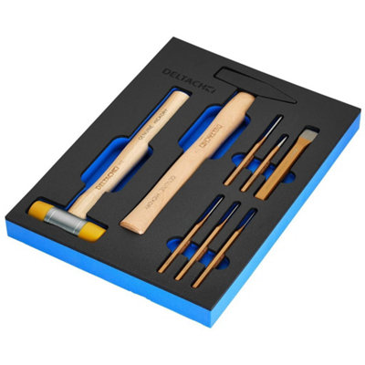 BUNKER Hammer and Pin Punch Set in EVA Foam Inlay (8 Piece)