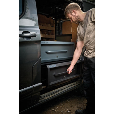 BUNKER K1 Heavy-Duty Van Storage Stacking Toolbox - Lockable Storage ...