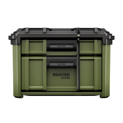 BUNKER Load-Up 2 Drawer Stacking Tool Box 570mm - Heavy-Duty Impact ...