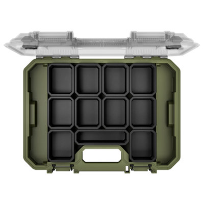 BUNKER Load-Up 3-in-1 Rolling Tool Box with Wheels, 2 Drawer Toolbox ...
