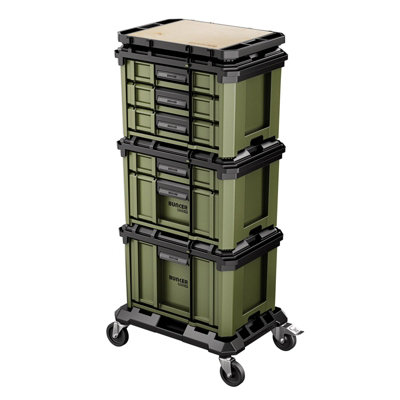 BUNKER Load Up, Modular Drawer Stacking System 5 Piece, 6 Drawer Tool ...