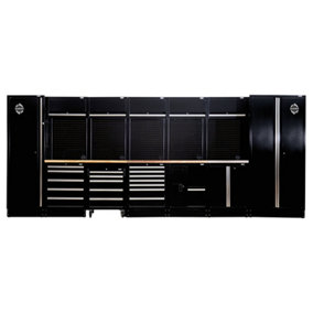 BUNKER Modular Storage Combo with Sink and Hardwood Worktop (25 Piece) 04389