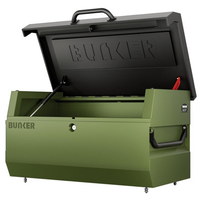 BUNKER T1 Heavy-Duty Van Storage Box - Lockable Tool Box with Gas Strut ...