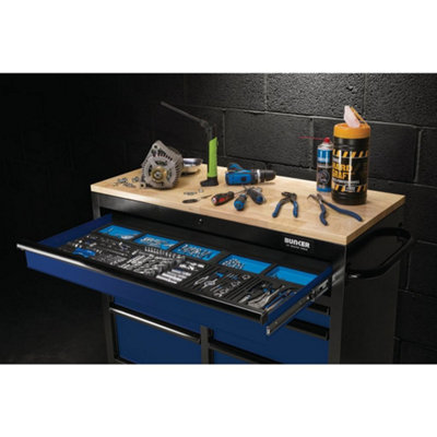 BUNKER Workbench Roller Tool Cabinet, 7 Drawer, 41