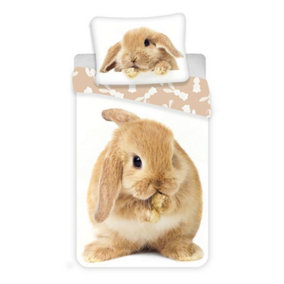 Bunny Single 100% Cotton Duvet Cover Set - European Size